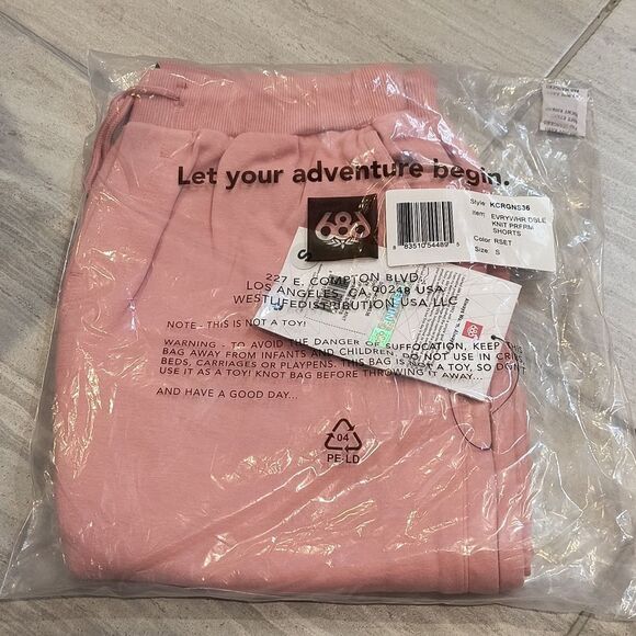 NWT 686 S Rosette Pink Everywhere Double Knit Performance Shorts - Picture 6 of 7